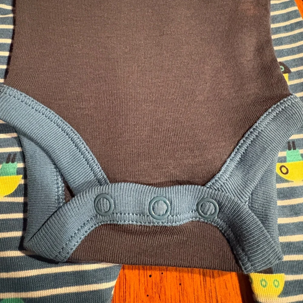 Okie Dokie Newborn 2 Piece Boys Onesie Bodysuit and Pants Nautical Cotton NEW